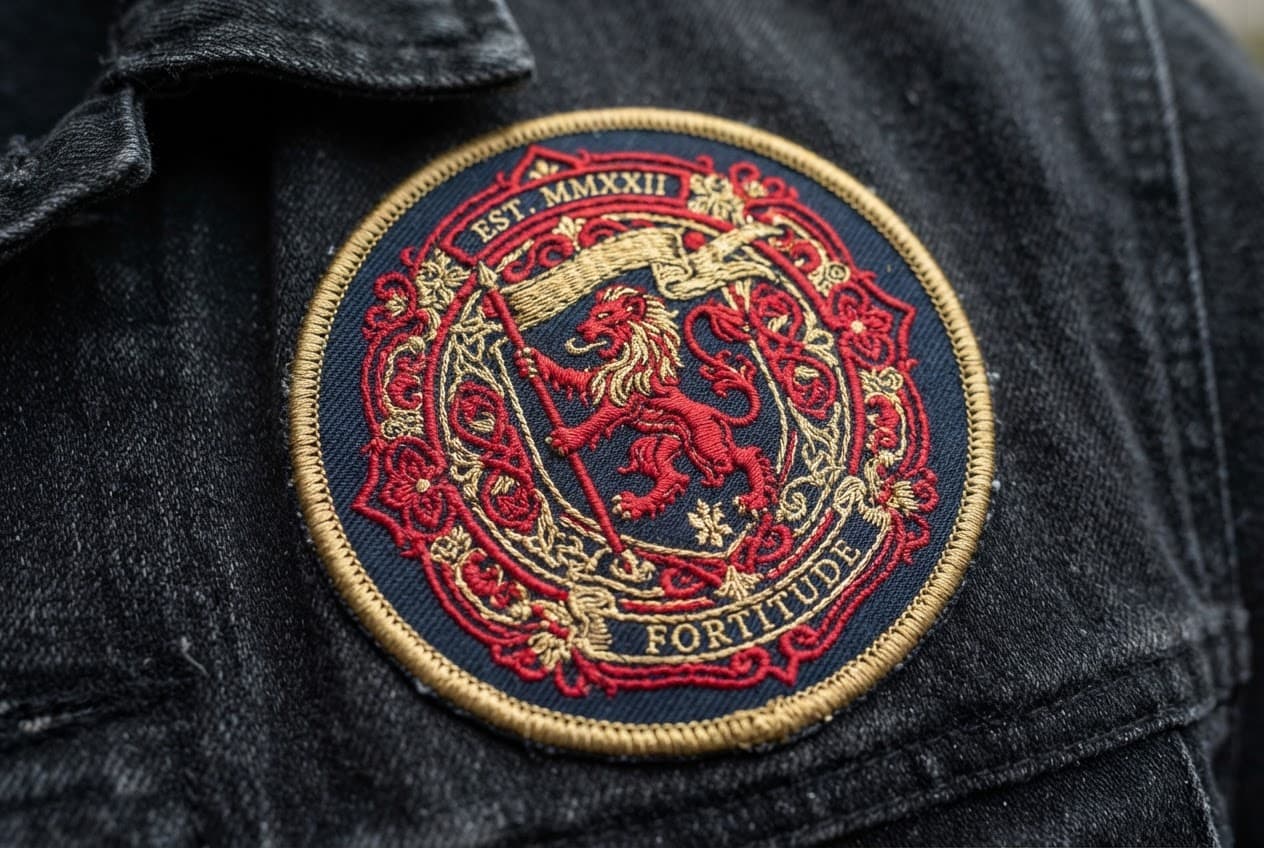 Cap logo embroidery example